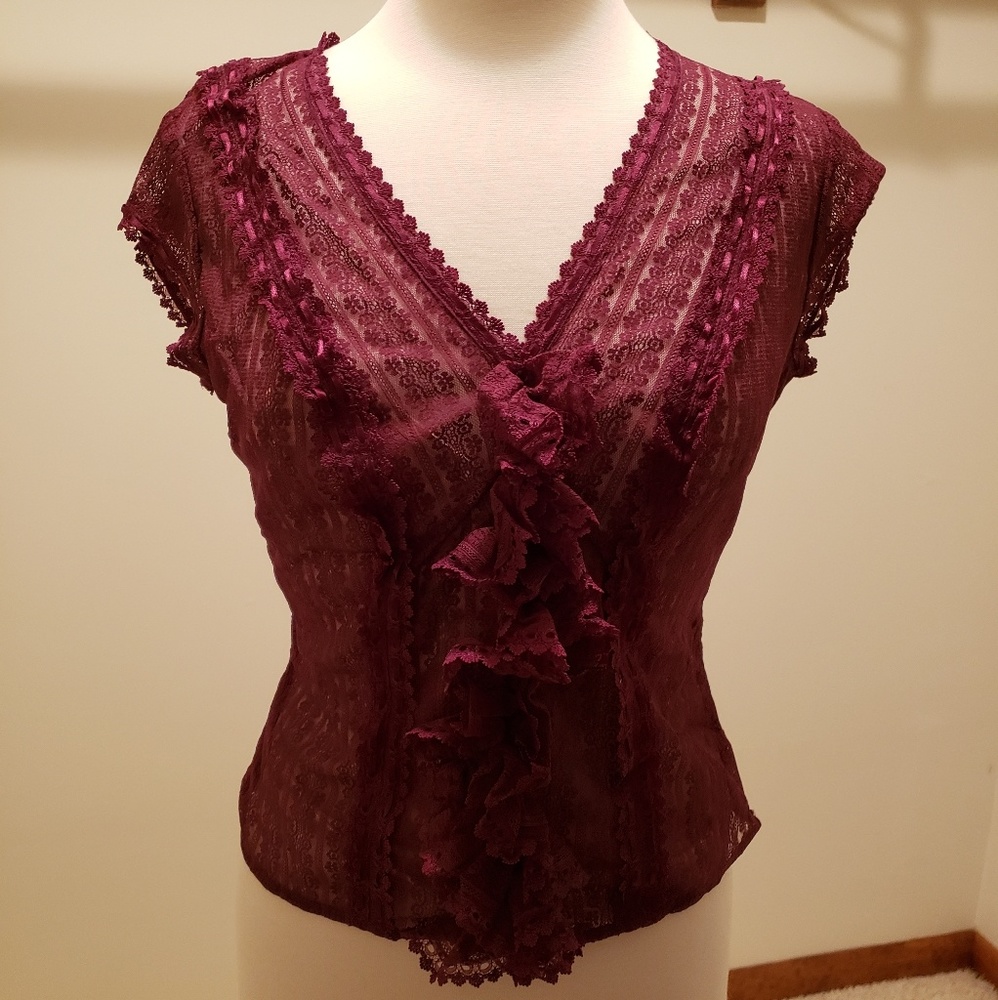 Victoria Secret Lace Top with Camisole XS